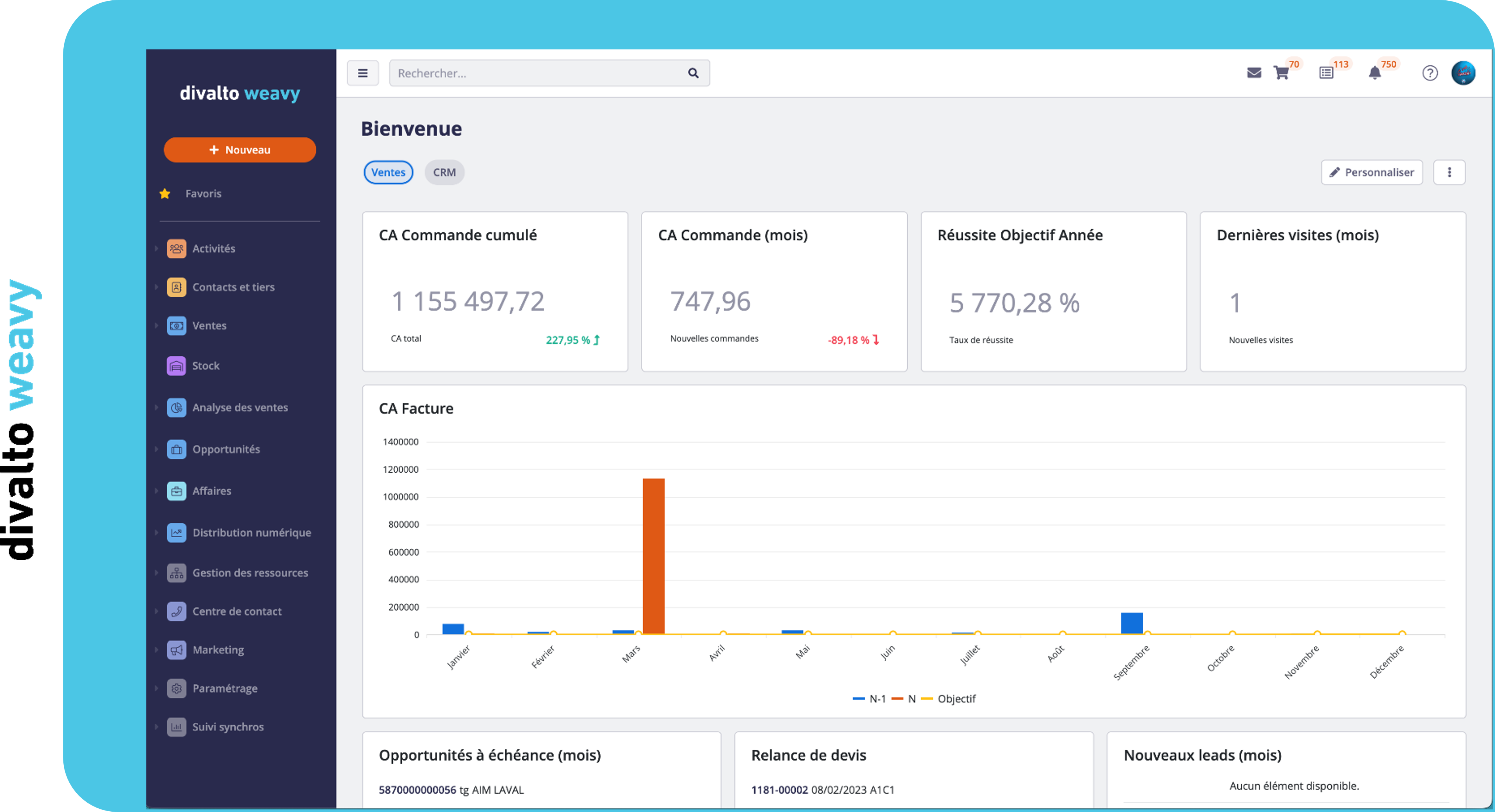 CRM Divalto Weavy
